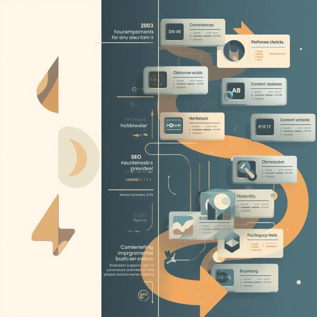 Roteiro mensal de evolução para sites B2B